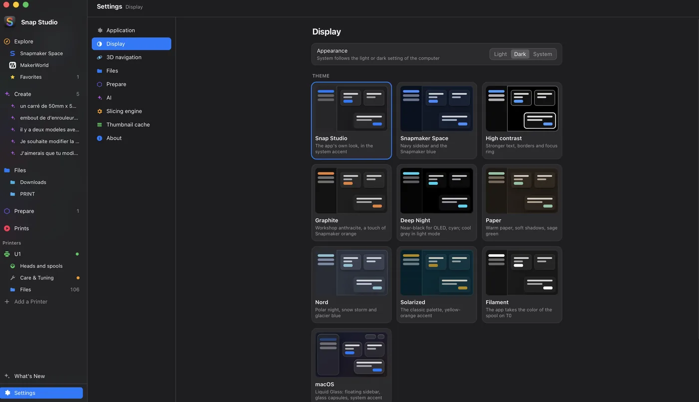 Settings › Display