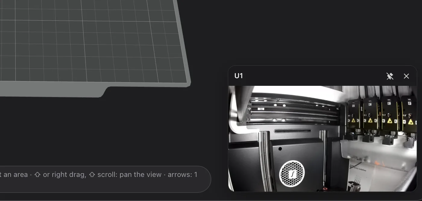 The printer's camera